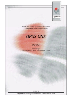 Opus One - Partitur